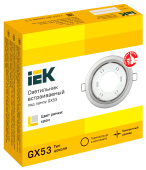 Точечный светильник IEK 15Вт хром (LUVB0-GX53-1-K23) от магазина РЭССИ
