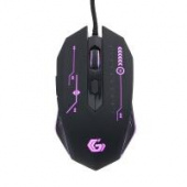 Мышь игровая Gembird MG-510 USB черный 5 кнопок+колесо-кнопка 3200 DPI подсветка 3 цвета кабель тканевый 1.75м от магазина РЭССИ