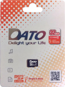 Флеш карта microSDHC 32Gb Class10 Dato DTTF032GUIC10 w/o adapter от магазина РЭССИ