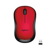 Мышь Logitech Silent M220 красный/черный оптическая (1000dpi) silent беспроводная USB2.0 (2but) от магазина РЭССИ