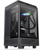 Корпус Thermaltake The Tower 100 черный без БП miniITX 1x120mm 3x140mm 2xUSB3.0 audio bott PSU от магазина РЭССИ