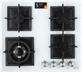 Газовая варочная поверхность Krona CALORE 60 белый от магазина РЭССИ