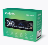 Автомагнитола Digma MCP-227B 1DIN 2x45Вт v5.0 USB 2.0 AUX 2 ПДУ от магазина РЭССИ