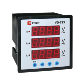 Цифровой вольтметр EKF PROxima на панель 72х72 трехфазный vd-723 от магазина РЭССИ