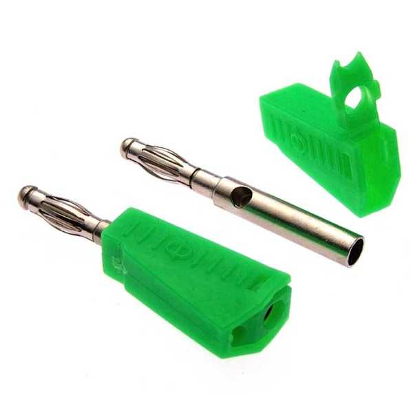 Z040 4mm Stackable Plug GREEN от магазина РЭССИ