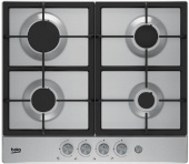 Газовая варочная поверхность Beko HIAG64235SX нержавеющая сталь от магазина РЭССИ