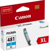 Картридж струйный Canon CLI-481XLC 2044C001 голубой (8.3мл) для Canon Pixma TS6140/TS8140TS/TS9140/TR7540/TR8540 от магазина РЭССИ