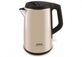 Чайник электрический Tefal KO371 I30 Safe to touch 1.5л. 2200Вт бежевый/черный (корпус: металл) от магазина РЭССИ
