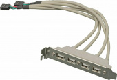 Адаптер USB Bracket 4xUSB2.0 Bulk от магазина РЭССИ