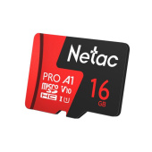 Флеш карта microSDHC 16GB Netac NT02P500PRO-016G-R P500 Extreme Pro V10 A1 + adapter от магазина РЭССИ