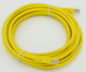 Патч-корд cat5E molded 5м желтый RJ-45 (m)-RJ-45 (m) от магазина РЭССИ