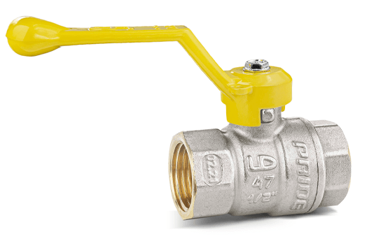 Кран шаровой латунный никелированный 11б27п Ду15 Ру40 (1/2') ВР/ВР рычаг GAS от магазина РЭССИ