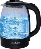 Чайник электрический Scarlett SC-EK27G11 1.7л. 2200Вт черный корпус: стекло/пластик от магазина РЭССИ