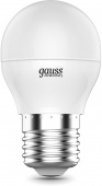 Лампа светодиодная Gauss Elementary 6Вт цок.:E27 шар 220B 4100K св.свеч.бел.ней. (упак.:10шт) (53226) от магазина РЭССИ
