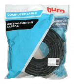 Кабель аудио-видео Buro HDMI 2.0 HDMI (m)/HDMI (m) 15м. Позолоченные контакты черный (BHP HDMI 2.0-15) от магазина РЭССИ