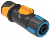 Коннектор Fiskars 1027086 Д.вх.1/2-5/8" черный/синий от магазина РЭССИ