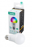 Лампа светодиодная Camelion Smart Home LSH11/A60/RGBCW/Е27/WIFI диммируемая 11Вт Е27 RGB BL1 от магазина РЭССИ