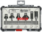 Набор фрез по дер. Bosch 2607017468 d(посад.)=6мм (фрезеры) (упак.:6шт) от магазина РЭССИ