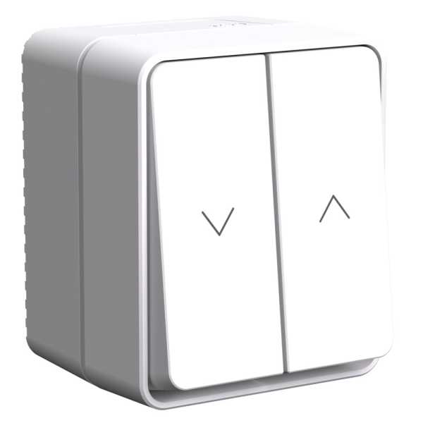 ATLASDESIGN PROFI IP54 2-клавишный ВЫКЛЮЧАТЕЛЬ ДЛЯ ЖАЛЮЗИ, 2хсх.4, БЕЛЫЙ от магазина РЭССИ