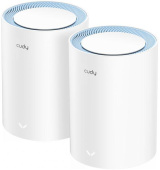 Бесшовный Mesh роутер Cudy M1200(2-Pack) AC1200 10/100BASE-TX белый (упак.:2шт) от магазина РЭССИ