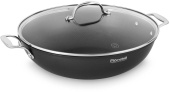 Сковорода ВОК (WOK) Rondell Elements RDA-114 круглая 32см покрытие: TriTitan ручка несъемная (с крышкой) черный от магазина РЭССИ