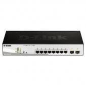 Коммутатор D-Link DGS-1210-10P/F3A 8G 2SFP 8PoE 65W настраиваемый от магазина РЭССИ