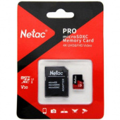 Флеш карта microSDXC 512Gb Class10 Netac NT02P500PRO-512G-R P500 Extreme Pro + adapter от магазина РЭССИ