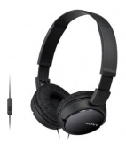 Гарнитура накладные Sony MDR-ZX110AP 1.2м черный проводные оголовье (MDR-ZX110AP/BM) от магазина РЭССИ