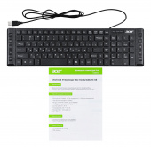 Клавиатура Acer OKW010 черный USB slim Multimedia от магазина РЭССИ