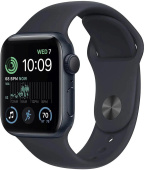 Смарт-часы Apple Watch SE 2024 A2723 44мм OLED корп.темная ночь Sport Band рем.темная ночь разм.брасл.:150-200мм (MXEK3LL/A) от магазина РЭССИ