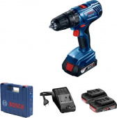 Дрель-шуруповерт Bosch GSB 180-LI аккум. патрон:быстрозажимной (кейс в комплекте) (06019F8323) от магазина РЭССИ