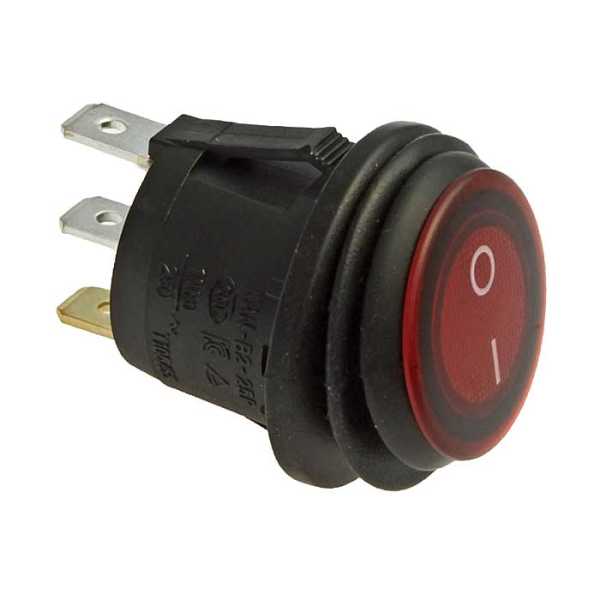 SB040-12V RED IP65 on-off ф20.2mm от магазина РЭССИ