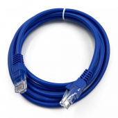 Патч-корд Buro UTP 4 пары cat5E CCA molded 2м синий RJ-45 (m)-RJ-45 (m) от магазина РЭССИ