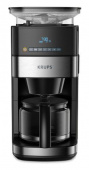 Кофеварка капельная Krups Grind Aroma KM832810 1000Вт черный/серебристый от магазина РЭССИ