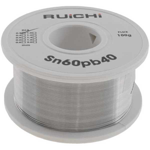 Sn60/Pb40 d0.3mm 100g flux от магазина РЭССИ