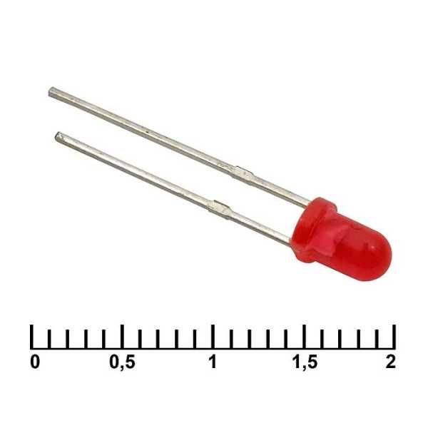 3 mm red 30 mCd 20 от магазина РЭССИ