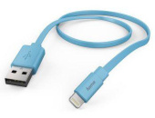 Кабель Hama Flat 00173646 USB (m)-Lightning (m) 1.2м синий плоский от магазина РЭССИ