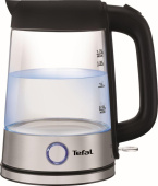 Чайник электрический Tefal KI750D30 1.7л. 2400Вт серебристый (корпус: стекло) от магазина РЭССИ