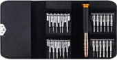 Портативный набор инструментов в кожаном чехле 9025-25pcs от магазина РЭССИ