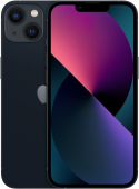 Смартфон Apple A2634 iPhone 13 256Gb 4Gb темная ночь моноблок 3G 4G 2Sim 6.1" 1170x2532 iOS 16 12Mpix 802.11 a/b/g/n/ac/ax NFC GPS GSM900/1800 GSM1900 TouchSc Protect от магазина РЭССИ