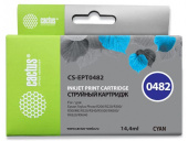 Картридж струйный Cactus CS-EPT0482 T0482 голубой (14.4мл) для Epson Stylus Photo R200/R220/R300/R320/R340/RX500/RX600/RX620/RX640 от магазина РЭССИ