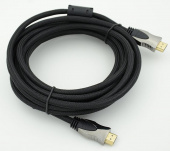 Кабель аудио HDMI (m)/HDMI (m) 5м. феррит.кольца Позолоченные контакты от магазина РЭССИ