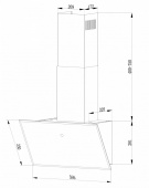 Вытяжка каминная Lex Touch ECO 600 белый управление: сенсорное (1 мотор) от магазина РЭССИ