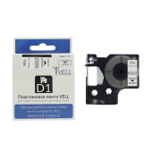Лента Vell VL-D-S0720530/45013 (12 мм х 7 м черный на белом) 328661 от магазина РЭССИ