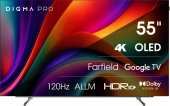 Телевизор OLED Digma Pro 55" OLED 55M Google TV Frameless черный/серебристый 4K Ultra HD 120Hz DVB-T DVB-T2 DVB-C DVB-S DVB-S2 USB 2.0 WiFi Smart TV от магазина РЭССИ