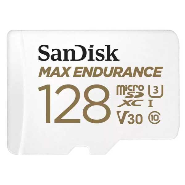 Карта памяти 128GB MicroSD MAX ENDURANCE V30, U3, SDXC, 100 МБ/с, Class 10 + адапер SD от магазина РЭССИ