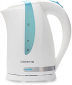 Чайник электрический Polaris PWK 1736CL 1.7л. 2200Вт белый/бирюзовый корпус: пластик от магазина РЭССИ