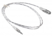 Кабель-удлинитель аудио Buro Jack 3.5 (m)/Jack 3.5 (f) 1м. прозрачный (CAB025-1M) от магазина РЭССИ