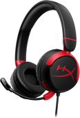 Наушники с микрофоном HyperX Cloud Mini черный/красный накладные оголовье (7G8F4AA) от магазина РЭССИ