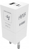 Сетевое зар./устр. Hiper HP-WC007 3A+2.22A (PD+QC) USB-C/USB-A универсальное белый от магазина РЭССИ